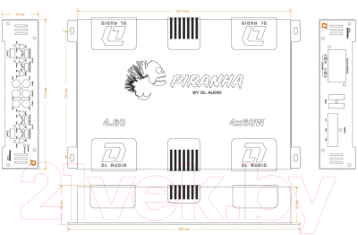 Автомобильный усилитель DL Audio Piranha 4.60