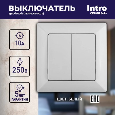 Выключатель INTRO Solo 4-104-01 / Б0053585