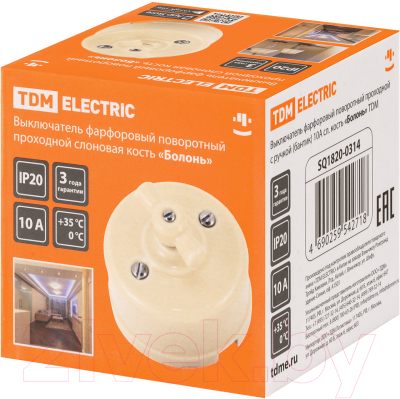 Выключатель TDM Болонь SQ1820-0314