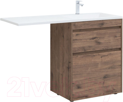 Тумба с умывальником Aquanet Токио 130 R / 335590 - фото