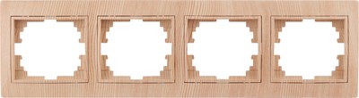 Рамка для выключателей и розеток INTRO Plano 1-504-11 / Б0030105 - фото