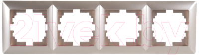 Рамка для выключателей и розеток INTRO Solo 4-504-04 / Б0043427 - фото