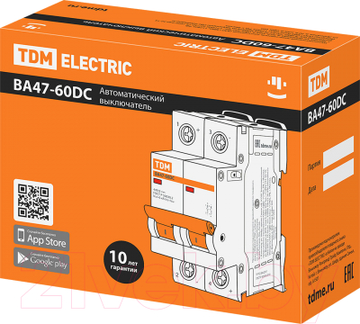 Выключатель автоматический TDM ВА47-60DC / SQ0223-1023 