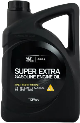Моторное масло Mobis Super Extra Gasoline 5W30 / 05100-00410 - фото