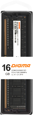 Оперативная память DDR4 Digma DGMAD42666016D