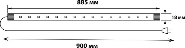 Светильник для аквариума Uniel ULT-P82-14W/10000K / UL-00011279