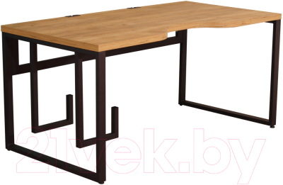 Компьютерный стол Millwood Каир 2 с вырезом 160x80x74 - фото