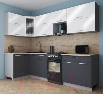 Кухонный гарнитур Интерлиния Мила Gloss 50-12x27