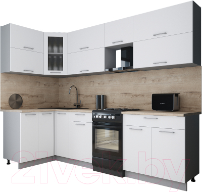 Кухонный гарнитур Интерлиния Мила Gloss 50-12x27 - фото