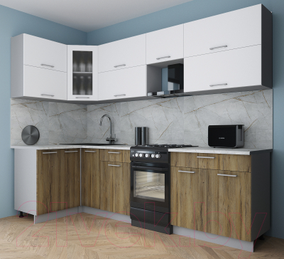 Кухонный гарнитур Интерлиния Мила Gloss 50-12x27