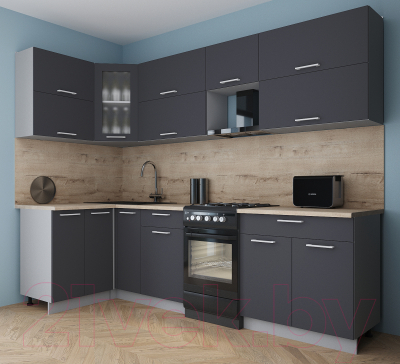 Кухонный гарнитур Интерлиния Мила Gloss 50-12x27