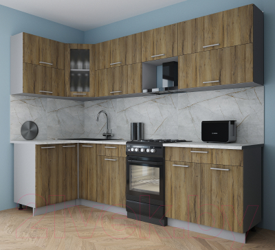 Кухонный гарнитур Интерлиния Мила Gloss 50-12x27