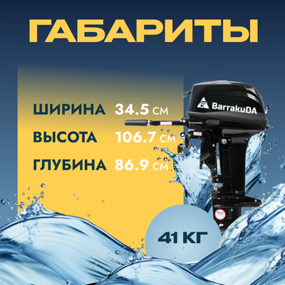 Мотор лодочный BarrakuDA HD9.9FHS PRO