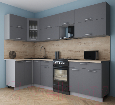 Кухонный гарнитур Интерлиния Мила Gloss 50-12x27