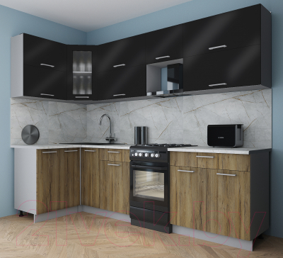 Кухонный гарнитур Интерлиния Мила Gloss 50-12x27