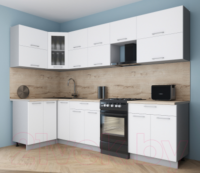 Кухонный гарнитур Интерлиния Мила Gloss 50-12x28