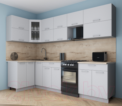Кухонный гарнитур Интерлиния Мила Gloss 50-12x28