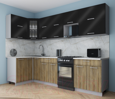 Кухонный гарнитур Интерлиния Мила Gloss 50-12x28