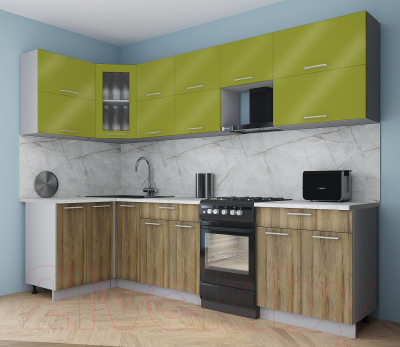 Кухонный гарнитур Интерлиния Мила Gloss 50-12x28