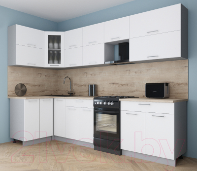 Кухонный гарнитур Интерлиния Мила Gloss 50-12x29