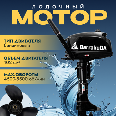 Мотор лодочный BarrakuDA HD5FHS - фото