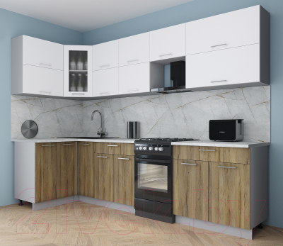 Кухонный гарнитур Интерлиния Мила Gloss 50-12x29