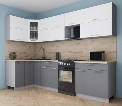 Кухонный гарнитур Интерлиния Мила Gloss 50-12x29