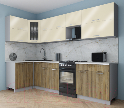 Кухонный гарнитур Интерлиния Мила Gloss 50-12x29