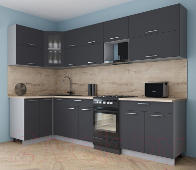 Кухонный гарнитур Интерлиния Мила Gloss 50-12x29