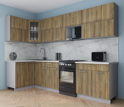 Кухонный гарнитур Интерлиния Мила Gloss 50-12x29