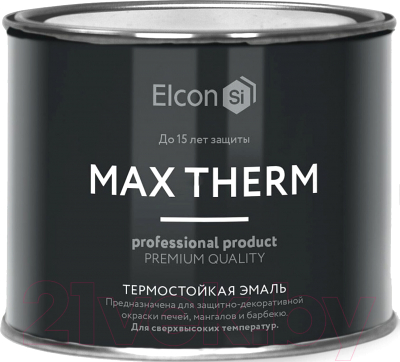 Эмаль Elcon Термостойкая до 700C  - фото