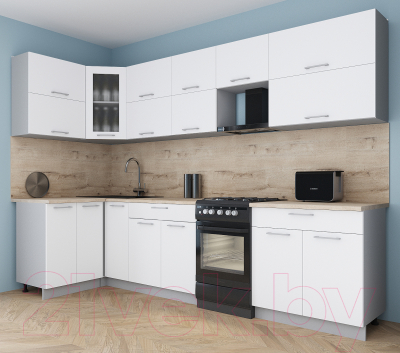 Кухонный гарнитур Интерлиния Мила Gloss 50-12x30