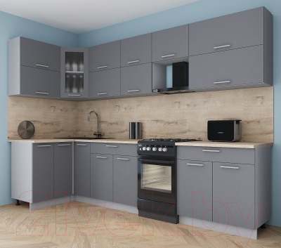 Кухонный гарнитур Интерлиния Мила Gloss 50-12x30