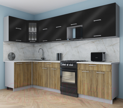 Кухонный гарнитур Интерлиния Мила Gloss 50-12x30