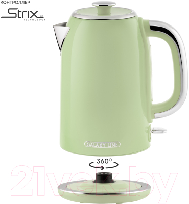 Электрочайник Galaxy Line GL 0344 (райская олива)