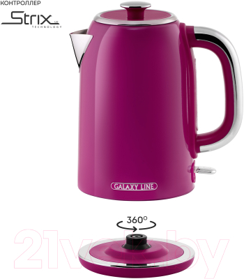 Электрочайник Galaxy Line GL 0346 (малиновый джем)
