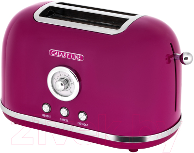 Тостер Galaxy Line GL 2916 (малиновый джем) - фото
