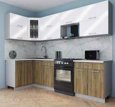 Кухонный гарнитур Интерлиния Мила Gloss 60-12x27