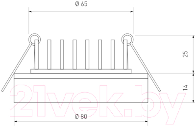 Точечный светильник Elektrostandard DSKR80 5W 3300K