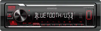 Бездисковая автомагнитола Kenwood KMM-BT208 - фото