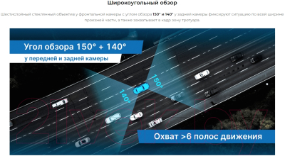 Видеорегистратор-зеркало TrendVision MR-1100 (черный)
