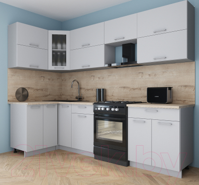 Кухонный гарнитур Интерлиния Мила Gloss 60-12x27