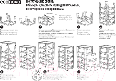 Комод пластиковый Econova Deluxe / 43327693470 