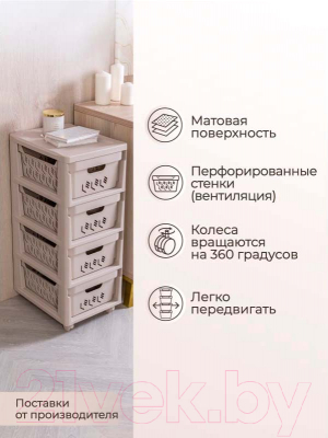 Комод пластиковый Econova Deluxe / 43327693470 