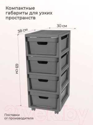 Комод пластиковый Econova Luxe / 43324671170 