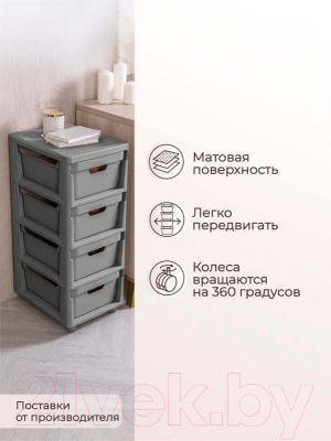 Комод пластиковый Econova Luxe / 43324671170 