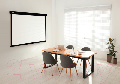 Проекционный экран Cactus Wallscreen CS-PSW-104x186-BK