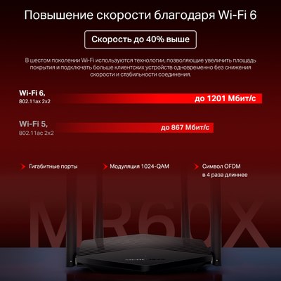 Беспроводной маршрутизатор Mercusys MR60X