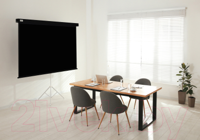 Проекционный экран Cactus Wallscreen CS-PSW-183X244-BK