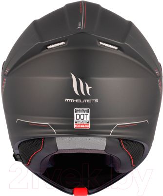 Мотошлем MT Helmets Genesis SV Solid A1 (XL, матовый черный)